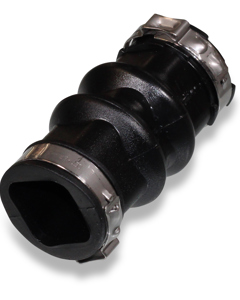 Coupling cpl soft PVC/SST for nipple pipe-22 laying/floor